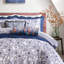 Ted Baker Tropical Birds Printed Velvet Bolster 8"X24" Decorative Pillow Blue