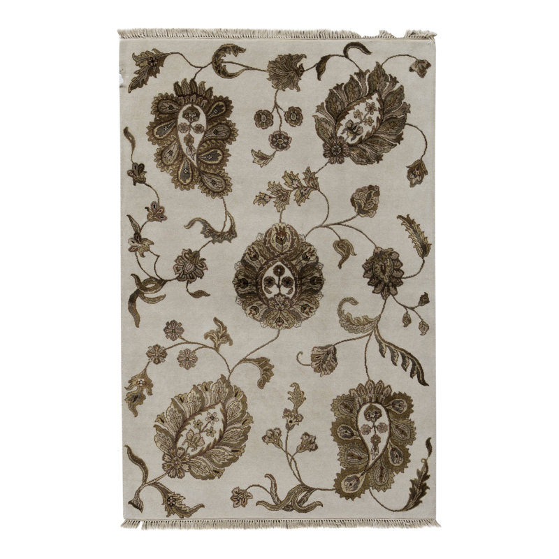 Wool Floral Area Rug