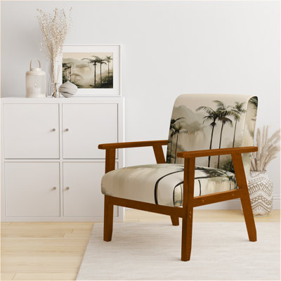 Chaise rembourrée Palm Trees - Palmiers verts dans la forêt tropicale I