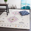 Tapis ivoire à motif géométrique Barden-933550543
