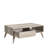 Stylish Coffee Table, Light Walnut, 43.3 x 16.5 x 25.6 inches | 100% Melamine Coated Particle Board, Thickness: 0.6 inches | Modern Scandinavian Design, Perfect for Living Room & Contemporary Spaces-904541280