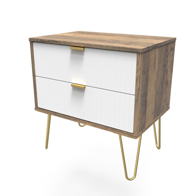 Baudelia 58cm W Manufactured Wood Bedside Table