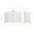 Cambridge 54'' Solid Wood Single Bathroom Vanity in White, with 1.5'' Carrara White Quartz Top, Center, Rectangle Sink-101139916-75152853