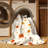 Machine Washable Myrtlewood Halloween Modern & Contemporary Abstract Rug in Beige – Beige Binding-539892850