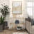 Metal 2 Shelf Gold Console Table with Clear Glass Top and Acrylic Legs
