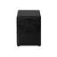 Armoire de chevet, armoire de chevet, table de bout, table d'appoint, éclairage, tiroirs de rangement, chambre à coucher, ensemble souple, aspect cuir noir, style transitionnel-36731725