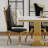 Granit 35.04 " Rectangular Unfinished Marble Top with Stainless Steel Base Dining Table-99841143-99841142