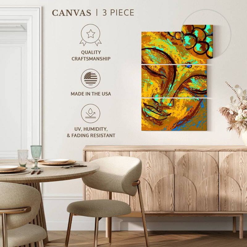 Leisha Abstract Buddha, 32" H x 20" W