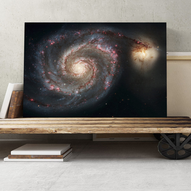 Spiral Galaxy Space - Wrapped Canvas, 40cm H x 60cm W