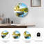 "Lake Boat", horloge murale en verre-329237802