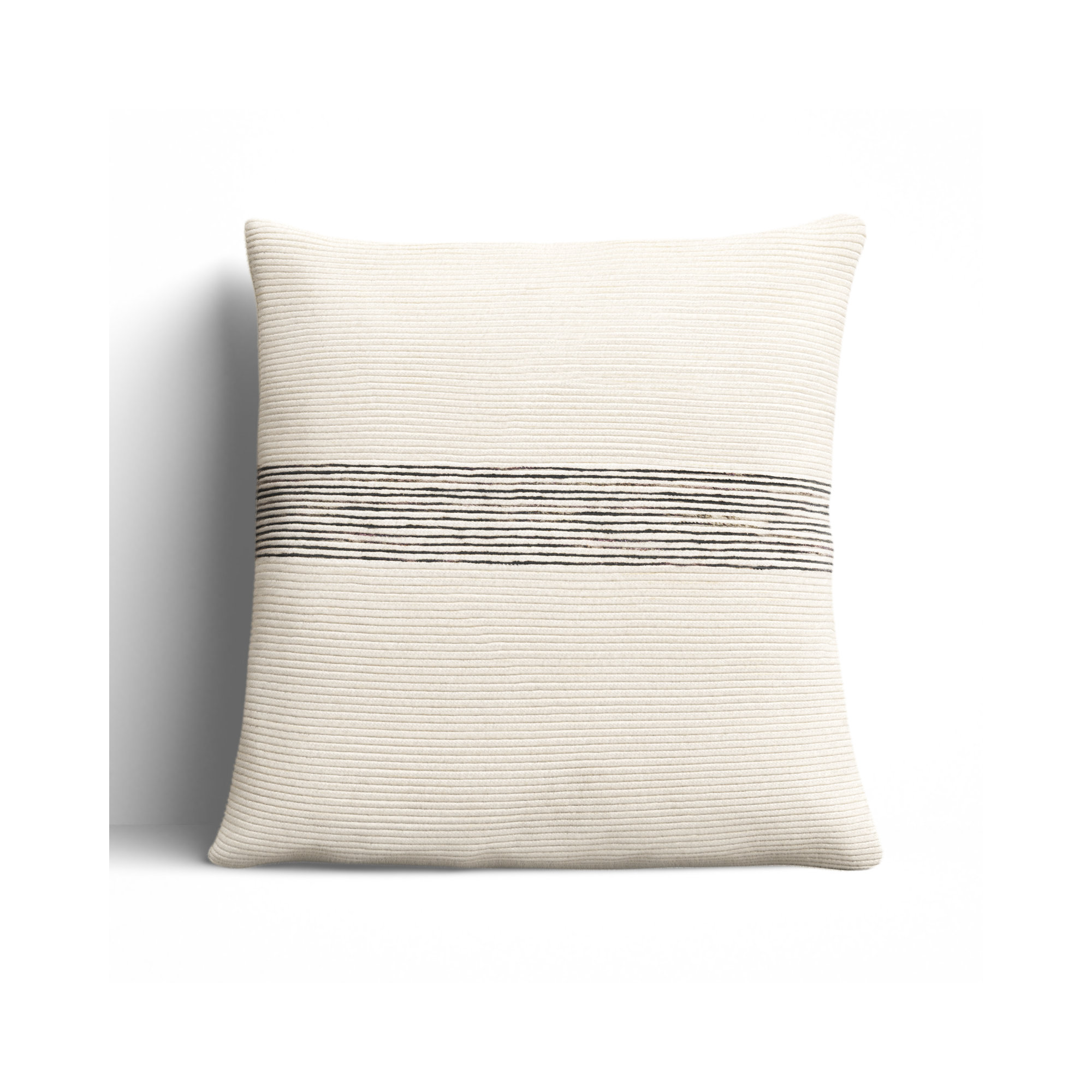 Cason Striped Cotton Throw Pillow, 20" x 20", Pillow Cover Only - No Insert