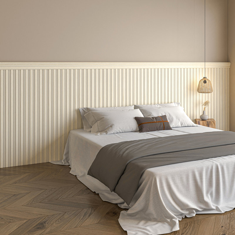 Art3d Board and Batten Wall Panel Kit, 9.84'' W X 37.8" L Polystyrene Wainscoting Wall Panel for Interior Decoration(31 sq.ft./Case)