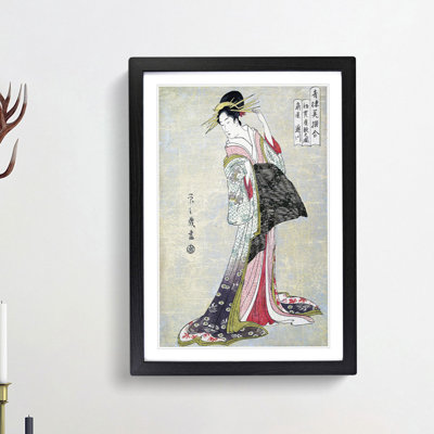 Takigawa of the Ogiya Brothel by Chobunsai Eishi - Picture Frame Art Print