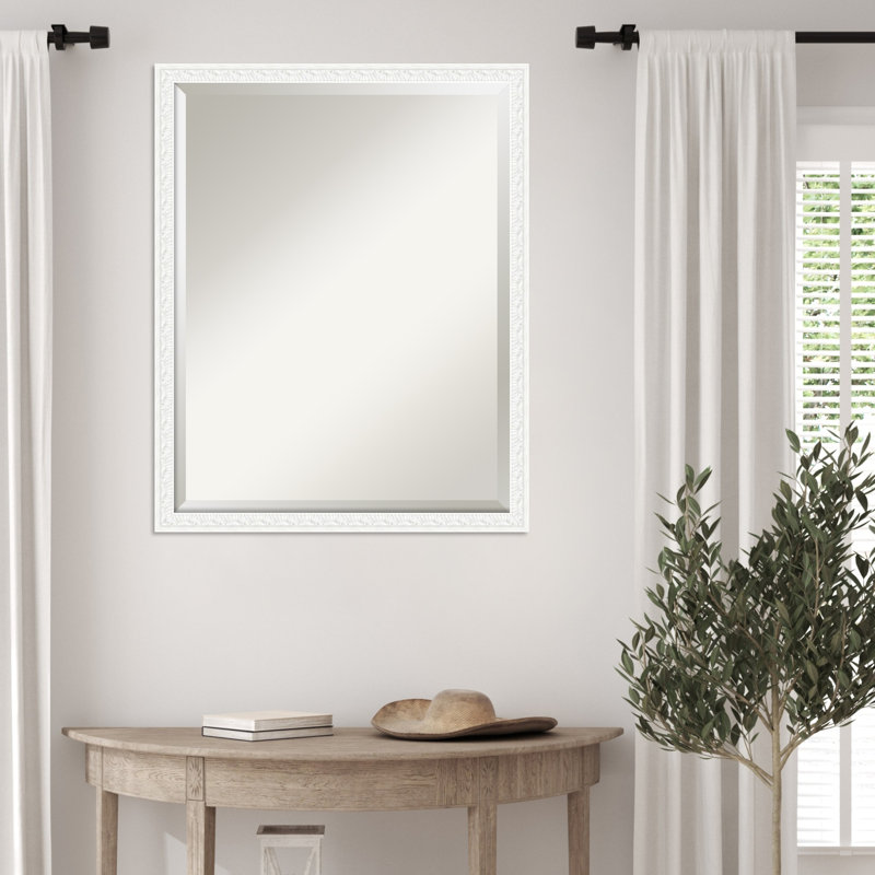 Miroir mural Bethany, Blanc, 24 po x 30 po