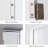 Latitude Run® Bathroom Wall Mount Storage Cabinet Single Door with Adjustable Shelf White and Gray