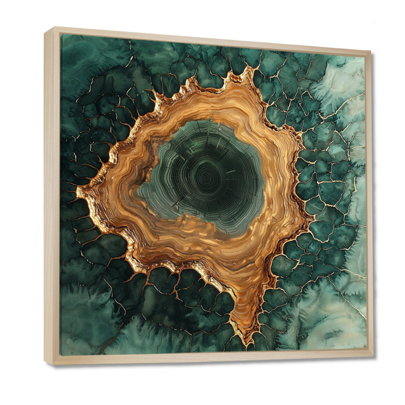 «Forest Emerald Ripples Through The Woods III», reproductions encadrées, H 16 po x l 16 po, Impression encadrée flottante