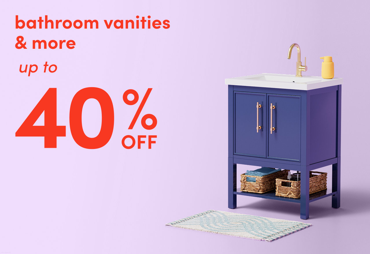 bathroom vanities & more on clearance