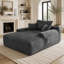 Méridienne convertible avec rembourrage moelleux, accoudoirs larges et coussins décoratifs pour un confort et une polyvalence ultimes dans n'importe quelle pièce