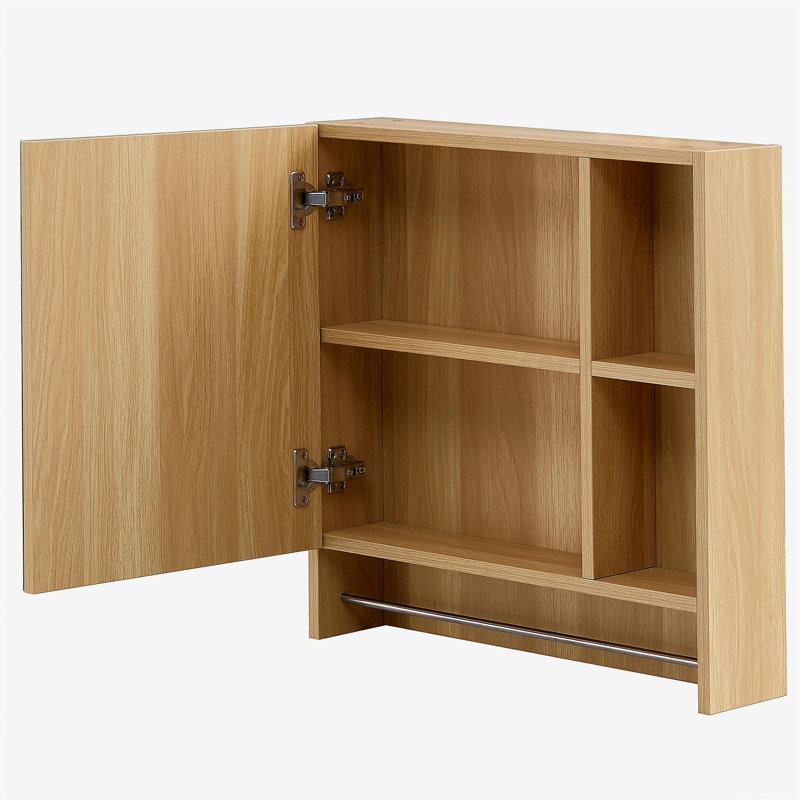 Armoire de salle de bain avec revêtement imperméable - Convient aux environnements humides Le miroir de rangement offre des reflets clairs