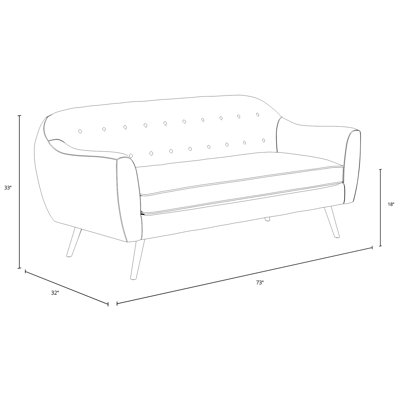 Geraldton 73" Flared Arm Sofa