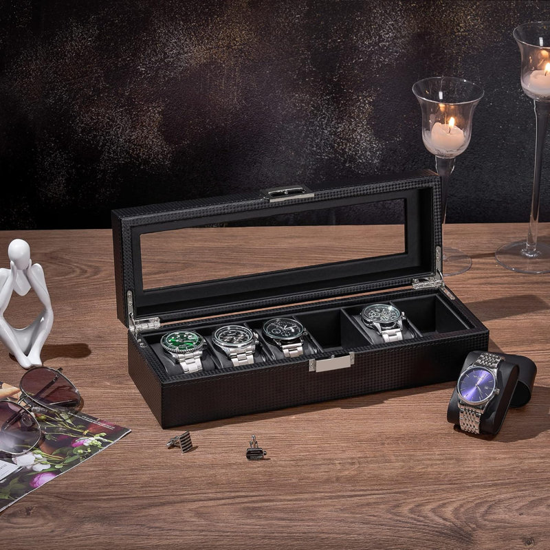 Leather Watch Box with Locking