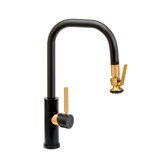 Fulton Modern Prep Size Plp Pulldown Faucet - Angle Spout - Lever Sprayer