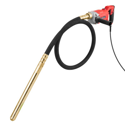 Handheld Concrete Vibrator, 800W Electric Vibrator 13000 VPM, Electric Concrete Vibrating Tool With 6.6Ft / 2M Shaft Rod, Portable Pencil Cement Vibrator Remove Air Bubble And Mix Concrete