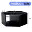 Table basse hexagonale, autocollants à motifs rares, options de rangement multiples, surface lisse et processus d'entretien facile, mode moderne, couleur noire disponible, nature porteuse stable, debout pour