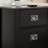 Miramontes Set of 2 Nightstands with Charging Station Black End Table USB Ports Power 3 Drawers Bedside Tables for  Bedroom-1334910196