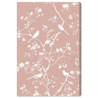 «Blush Chinoiserie III», reproduction d'art sur toile par Art Remedy, 20 x 30