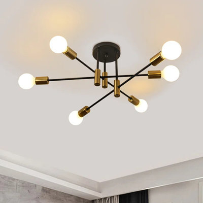 Leopardus 6-Light 62cm Sputnik Semi Flush Mount