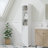 Tall Bathroom Storage Cabinet with Adjustable Shelves,Slim 1 Doors Freestanding Cabinet with Anti-Tip, Open compartments, for Home, Small Spaces, Bathroom