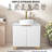 30'' White Modern Free-Standing Single Bathroom Vanity Set-833399660-833399635