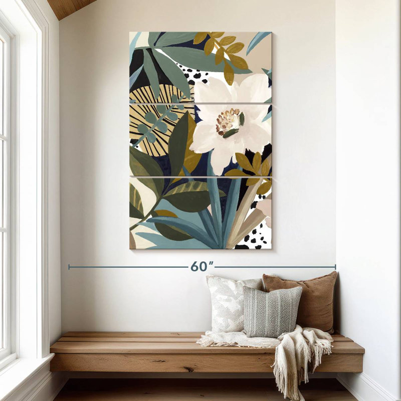 Floral Symphony I, 50" H x 32" W