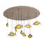 Luminaire suspendu grappe 9 lumières Jomari