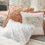 Édredon de lit corail - coton 9 pièces avec motif cachemire, bride, 2 taies décoratives, coussins décoratifs Euro 3, literie aube, imprimé cachemire, jupe-120258581