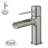 Single-Hole Single-handle Bathroom Faucet with Drain Assembly-93219937