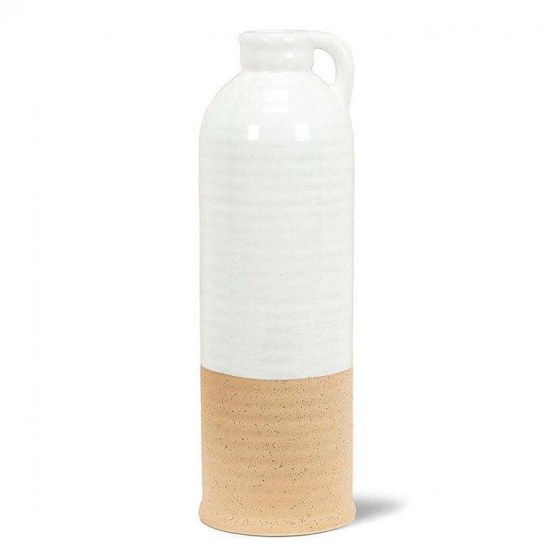 Vase de table en céramique Fahriye, H 11 po x l 3,5 po x P 3,5 po