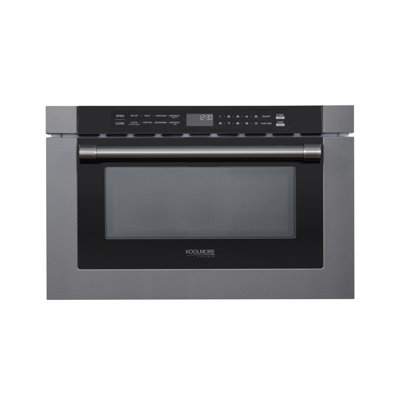 24 in. Black Stainless Steel  Microwave Drawer , 1.2 Cu. Ft Capacity