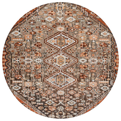 Machine Washable Indoor/Outdoor Xhevrie Fudge Rug