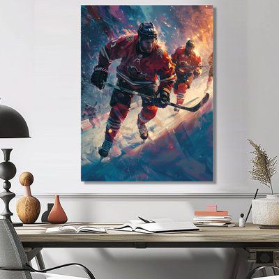Joueurs de hockey pendant les séries éliminatoires III
