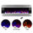 Kody Electric Fireplace - 54 Inch Wall Mounted Fireplace Heater with Remote Control Adjustable LED Flame Color, Timer, and Heat