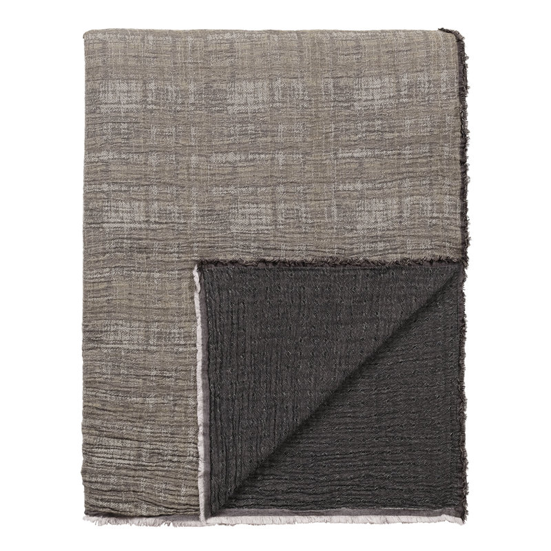 Amalfi Throw Blanket, Gravel