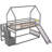 House Bunk Bed With Convertible Slide, Storage Staircase Can Be Placed Left Or Right-658680280