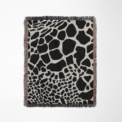 Zuma Animal Print Cotton Blend Blanket Throw