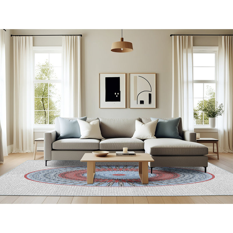 Abstract Indoor Rug, Rectangle 6' x 9'