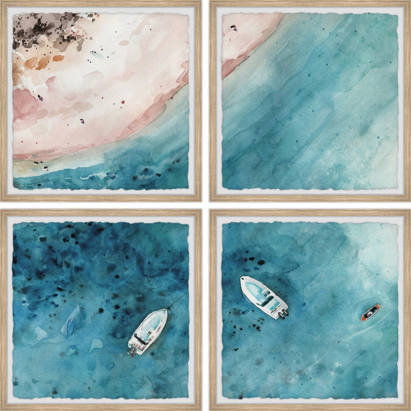 Voile vers le vaste quadruple mer, H 12 po x l 12 po x P 1,5 po