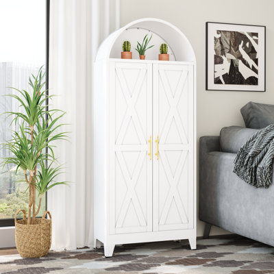 Armoire-penderie moderne en métal avec tablettes réglables