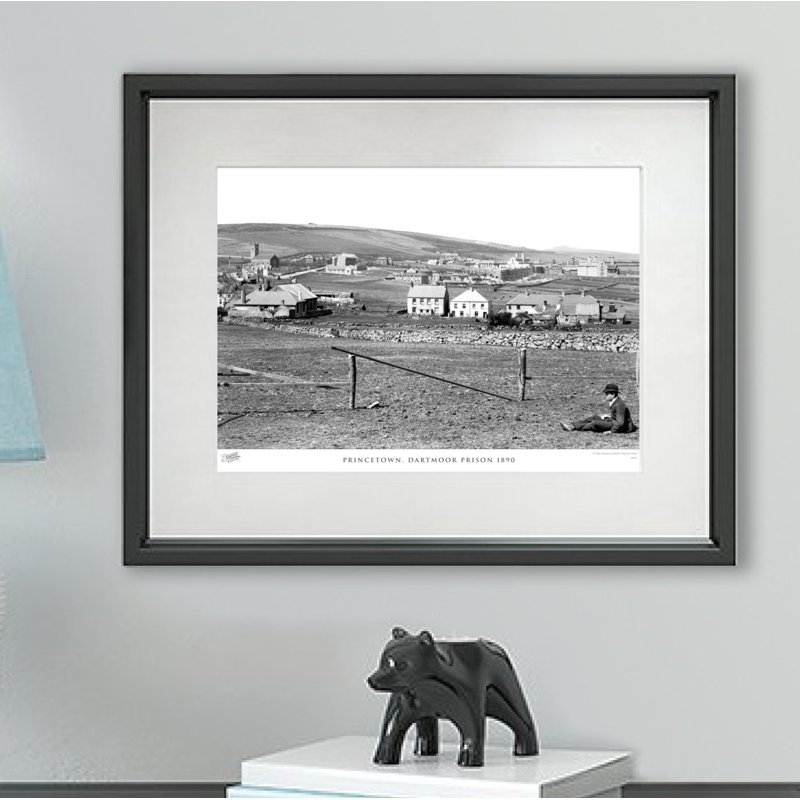 Princetown, Dartmoor Prison 1890 by Francis Frith - Single Picture Frame Print, 45cm H x 60cm W x 2.3cm D