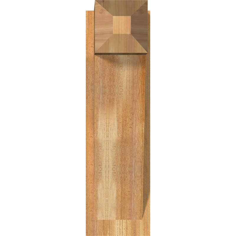 Artisan traditionnel en bois rustique, P 16 po x H 28 po, Cèdre rouge de l'Ouest de 8 po (sciage brut)